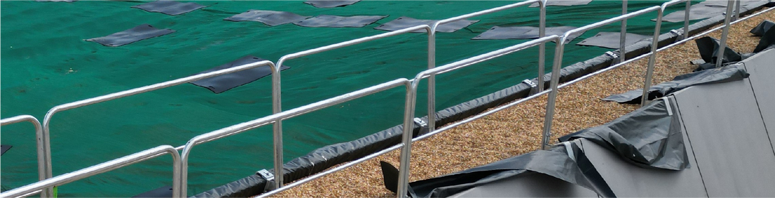 Silostop Handrail System for Safe Working at Height Operation of Silage Clamp